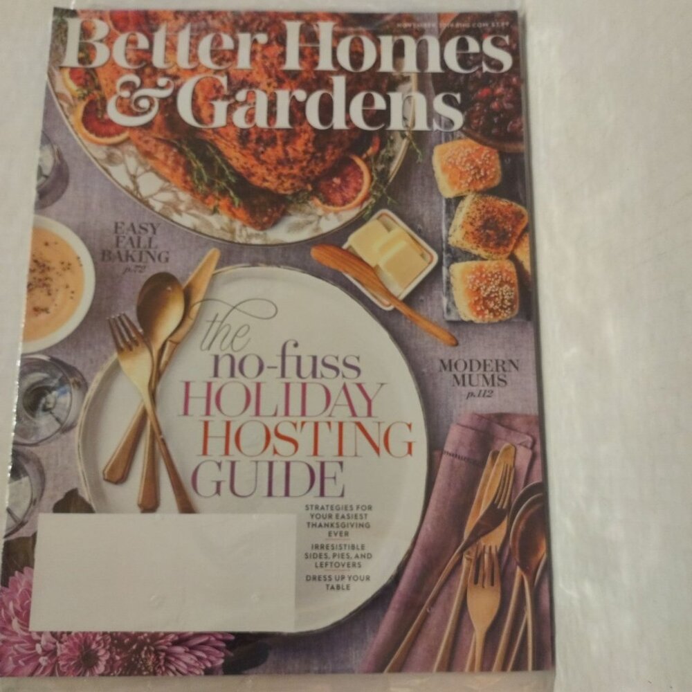 Better Homes & Gardens November 2016 Magazine Holiday Hosting Guide